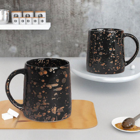 Speckle Brown Coffee Mug Set Of 2 - The Earth Store - Mug Set
